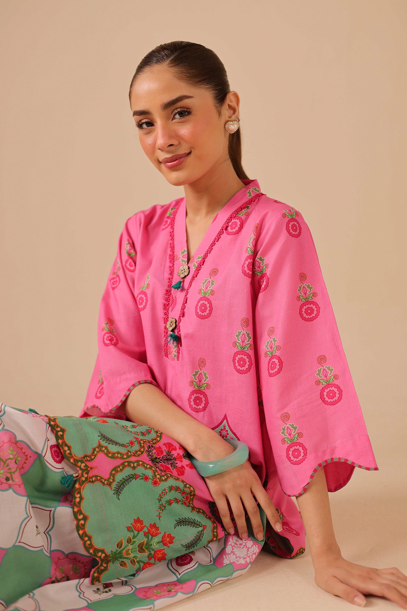 2PC Summer Lawn Dress - 44247