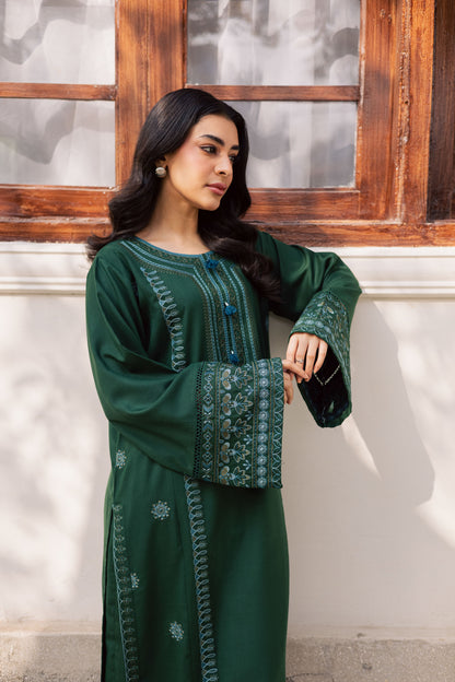 2PC Winter Embroidered Dress - 1203