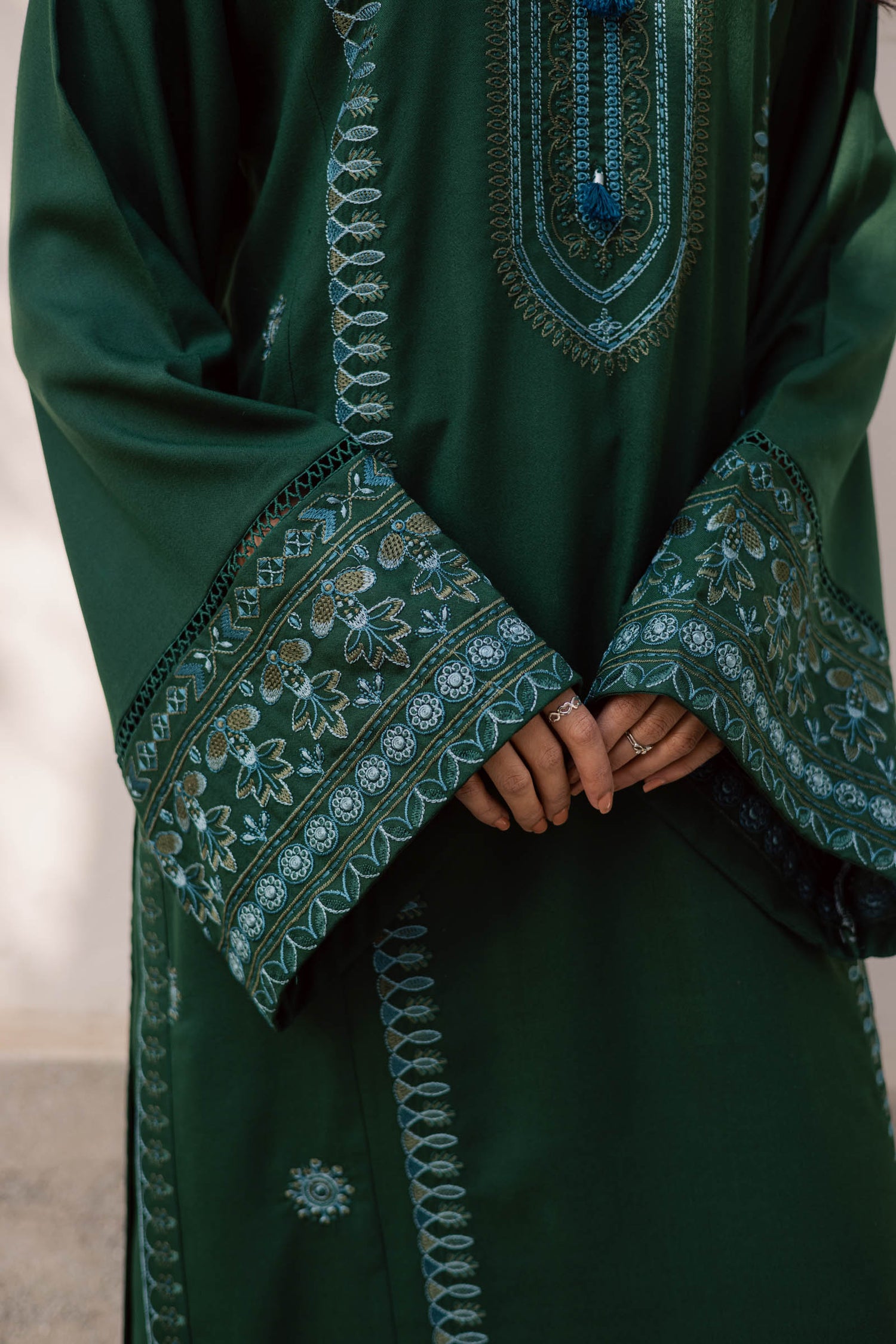 2PC Winter Embroidered Dress - 1203