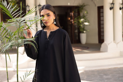 2 PC Khaddar Solid PSK 01 - Black