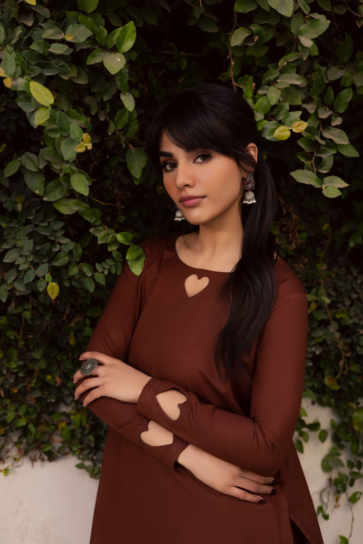 2PC Khaddar Solid HSK 06 – Chocolate Brown