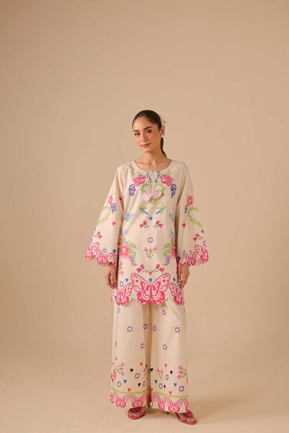 2PC Summer Lawn Dress - 44239