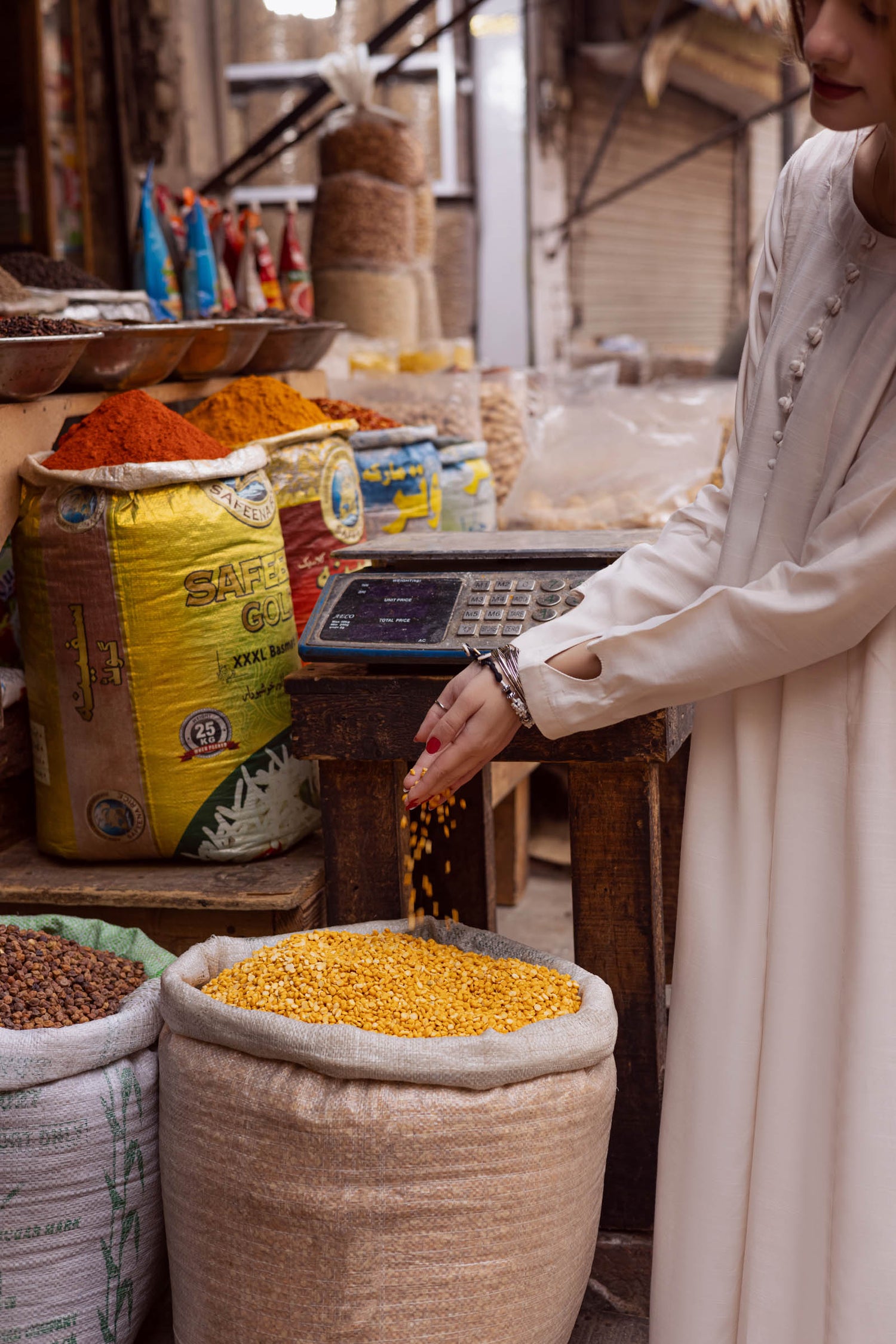 Raw Silk Frock-Cream