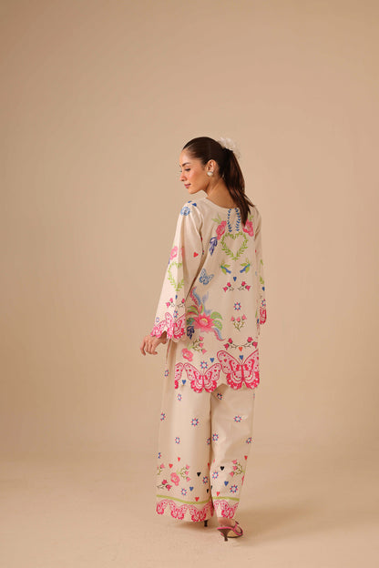 2PC Summer Lawn Dress - 44239