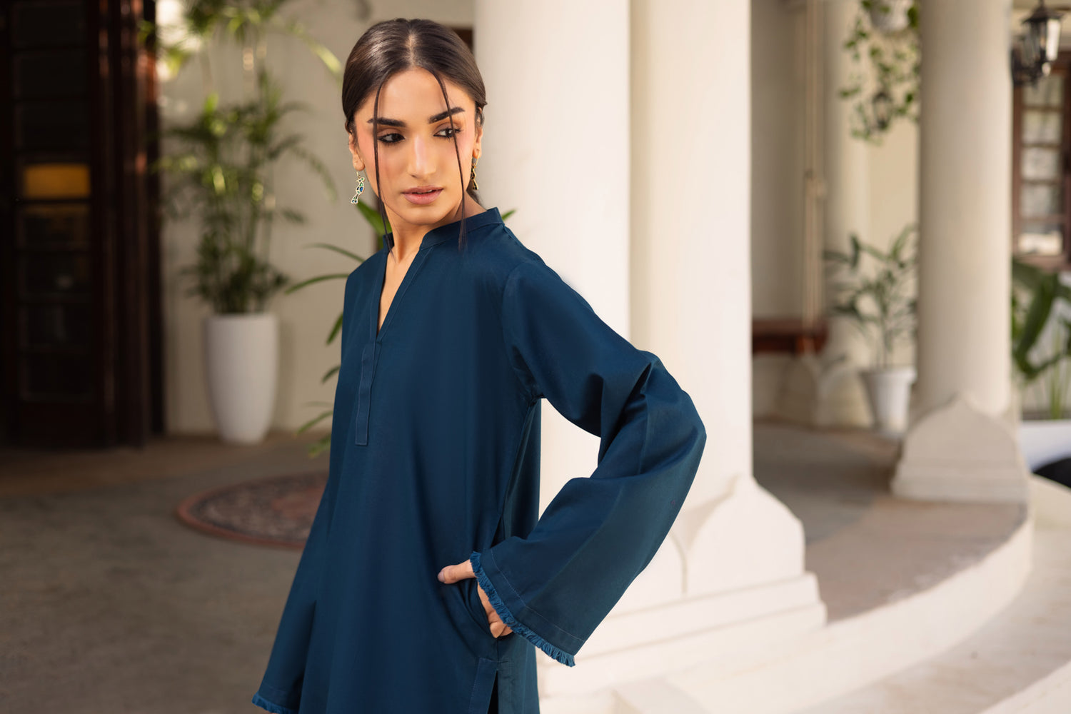 2 PC Khaddar Solid FSK 03 - Teal