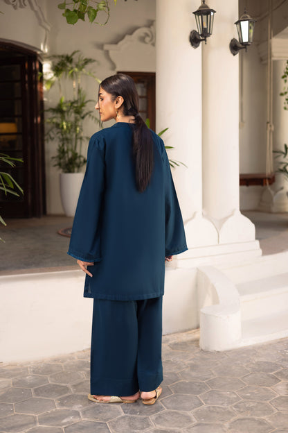 2 PC Khaddar Solid FSK 03 - Teal