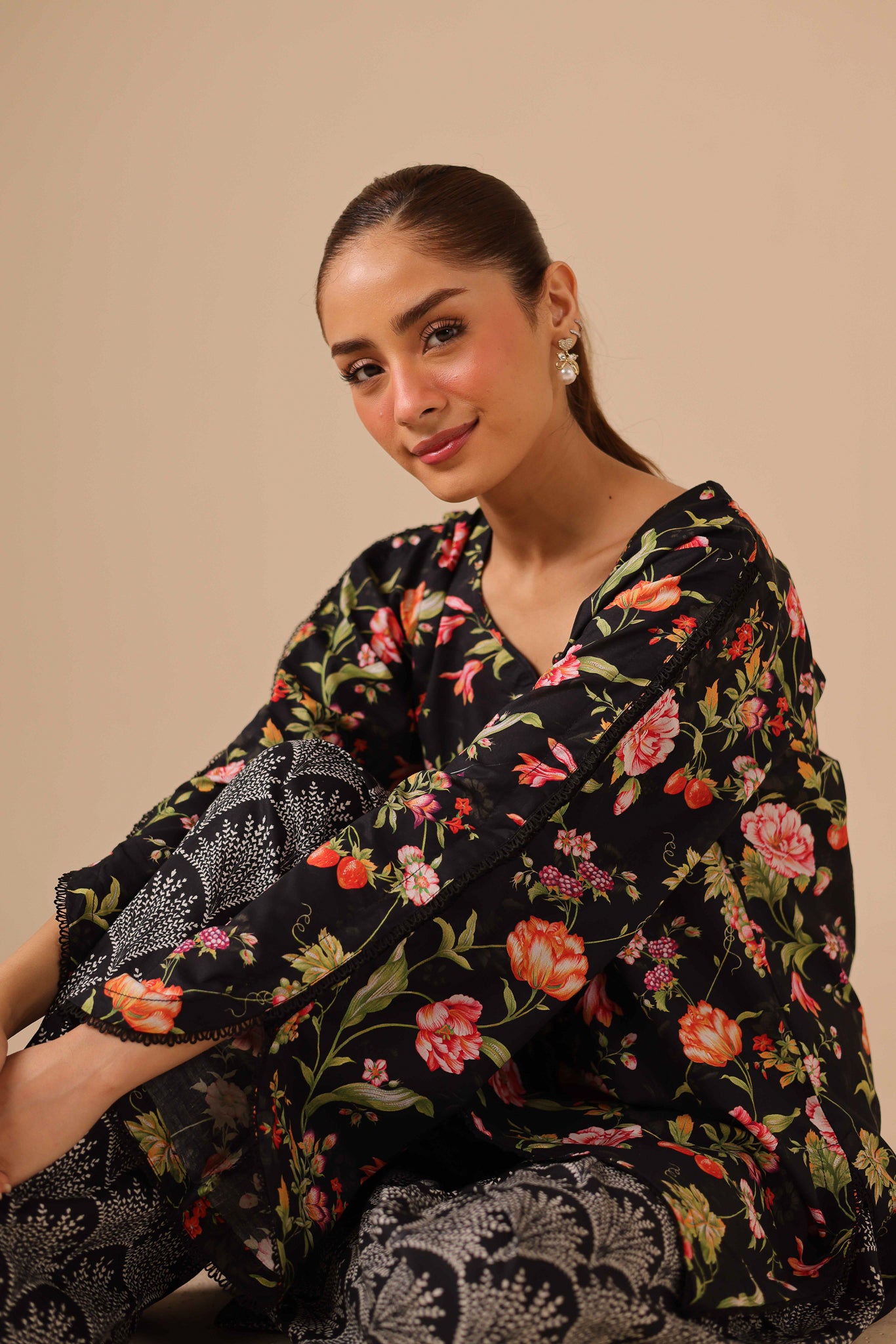 2PC Summer Lawn Dress - 42188