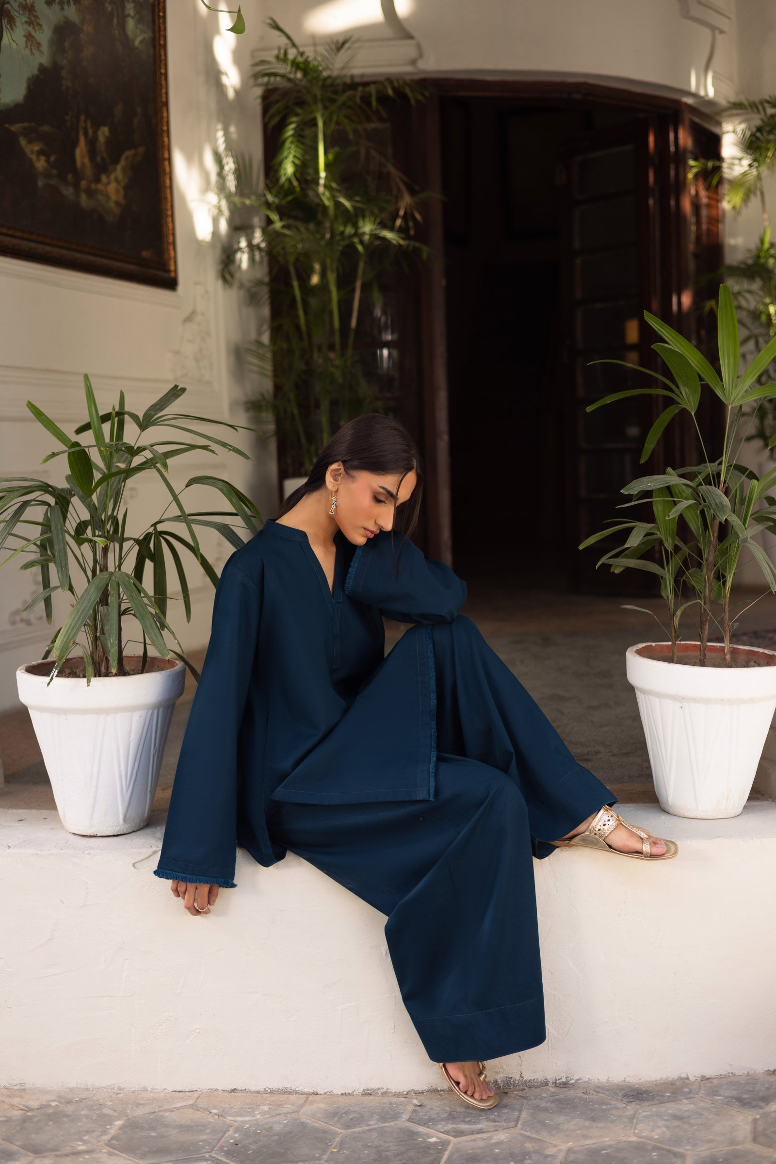 2 PC Khaddar Solid FSK 03 - Teal