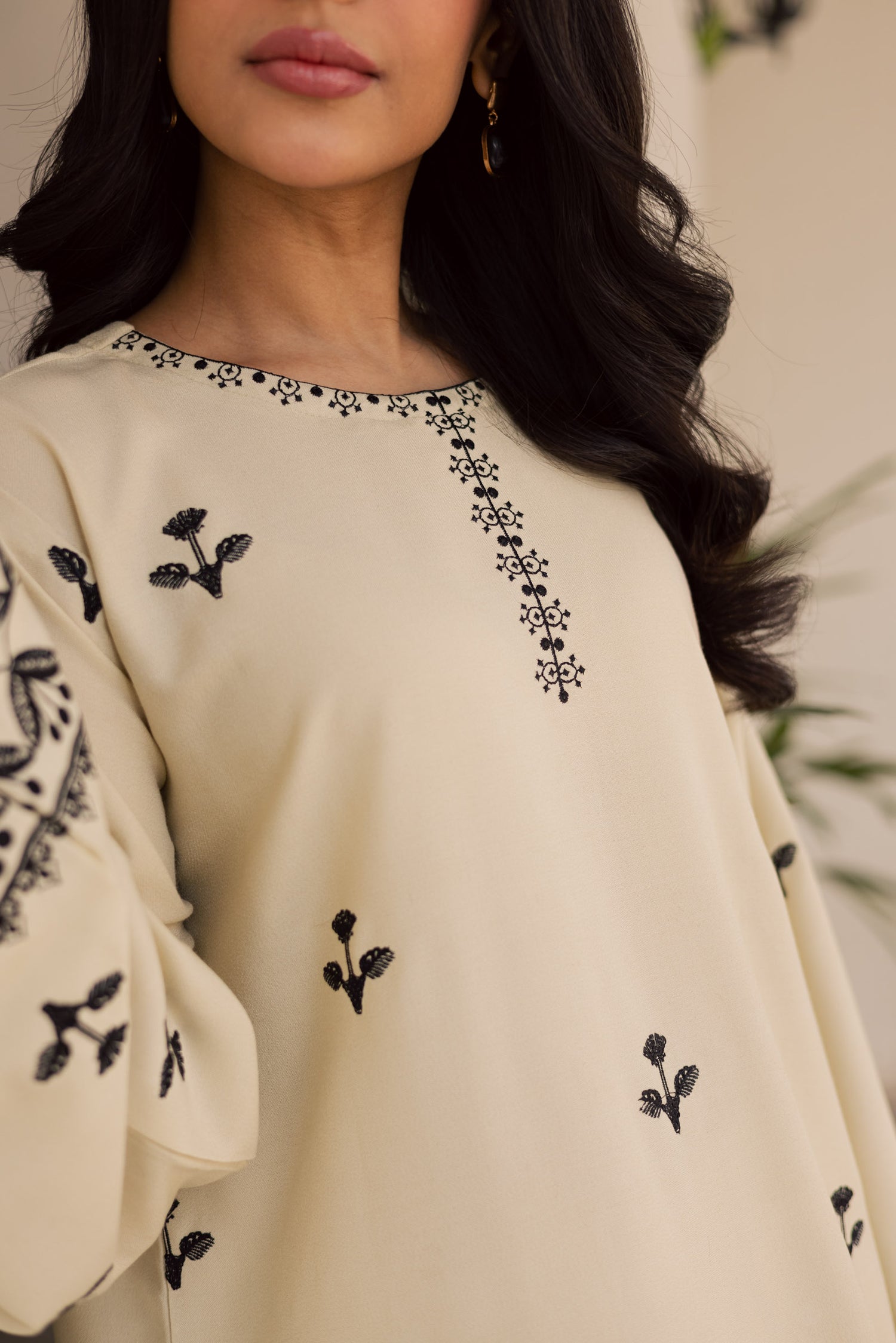 2PC Winter Embroidered Dress - 1193
