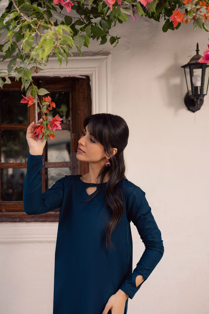 2PC Khaddar Solid HSK 06 – Teal