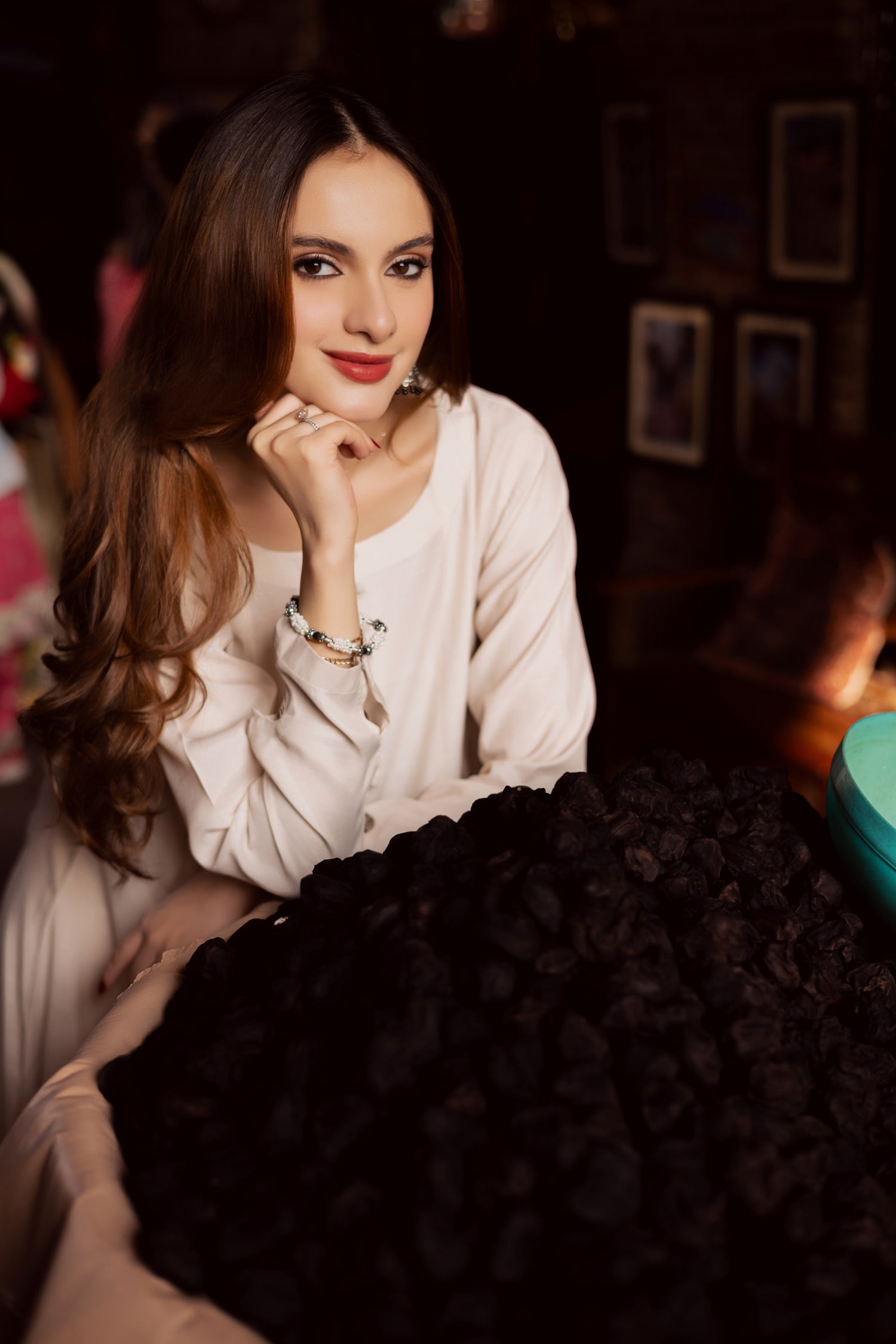 Raw Silk Frock-Cream