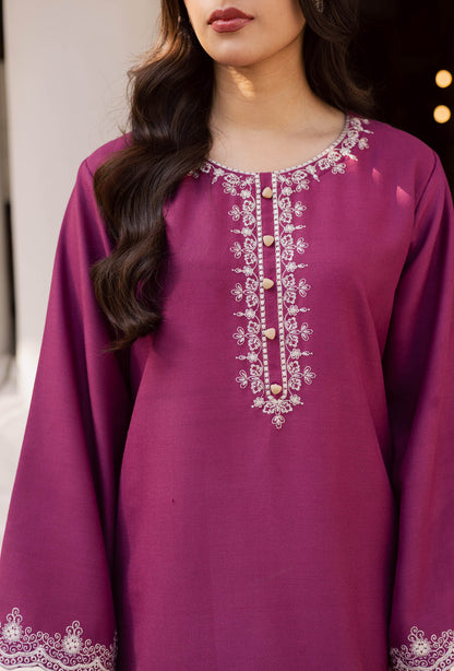 2PC Winter Embroidered Dress - 1195