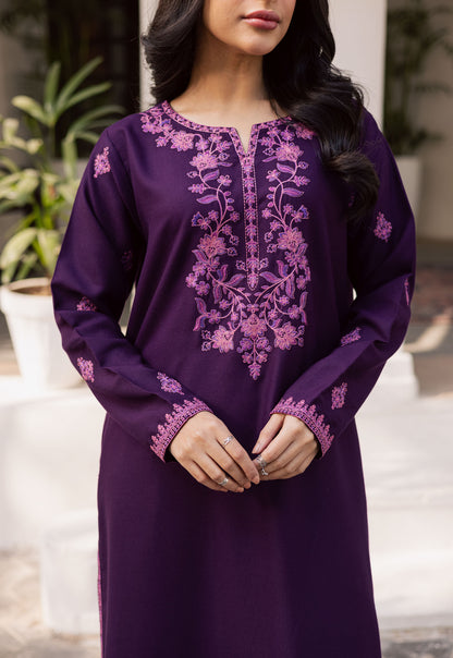 2PC Winter Embroidered Dress-1178