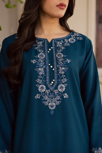 2PC Winter Embroidered Dress - 1188