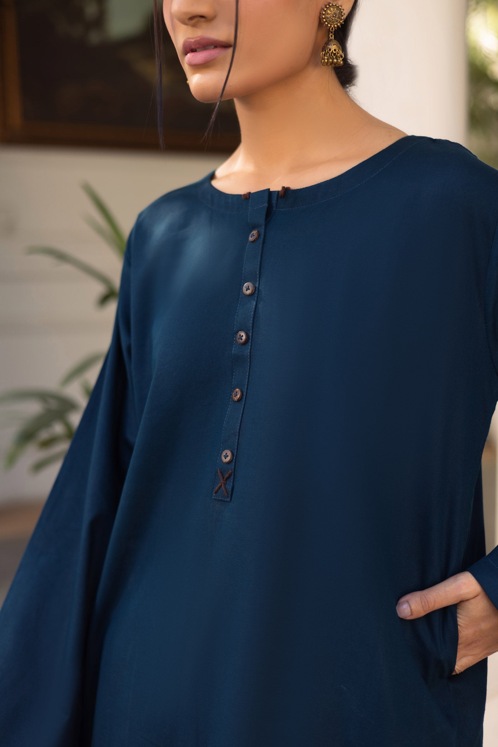 2 PC Khaddar Solid CSK 02 - Teal