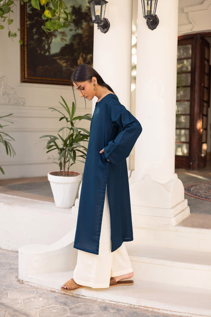 2 PC Khaddar Solid CSK 02 - Teal