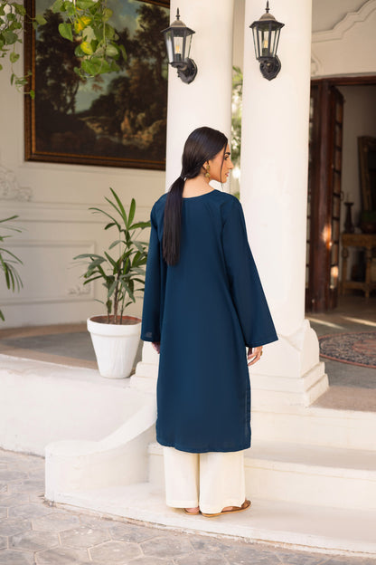 2 PC Khaddar Solid CSK 02 - Teal