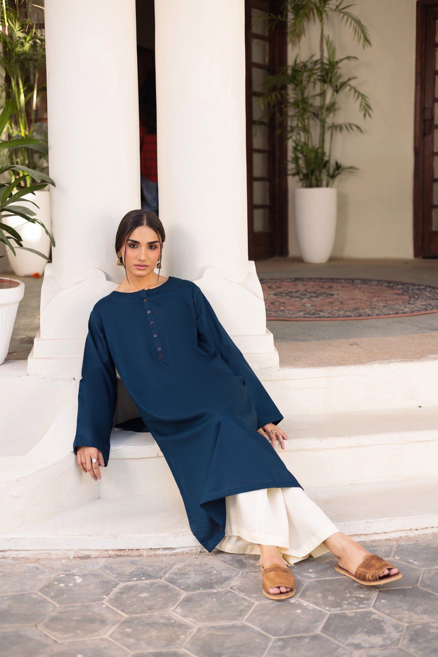 2 PC Khaddar Solid CSK 02 - Teal