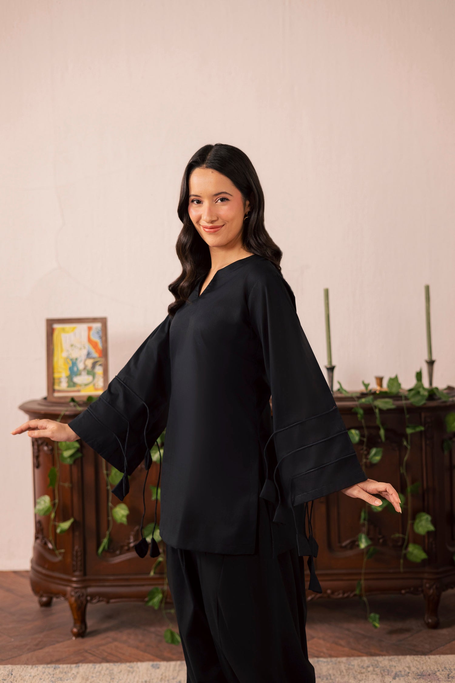 2PC Corset Dress - 05 Black