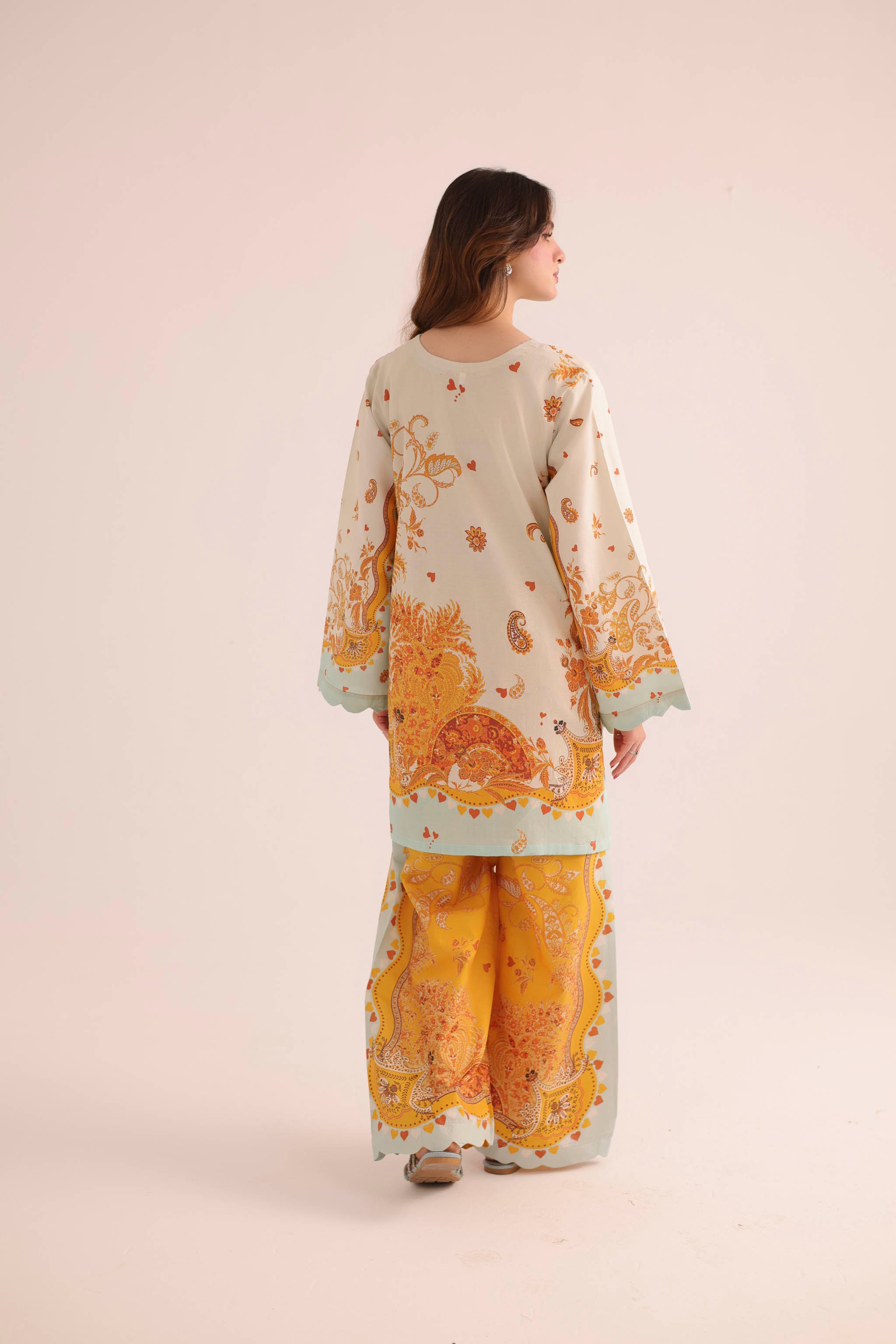 2PC Summer Lawn Dress- PRT L42966