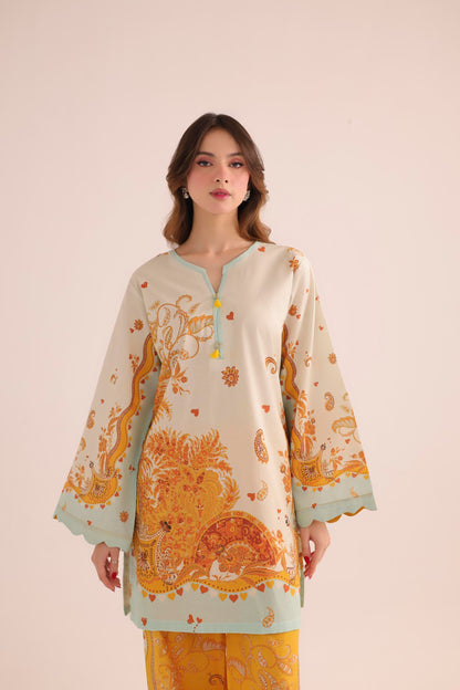 2PC Summer Lawn Dress- PRT L42966