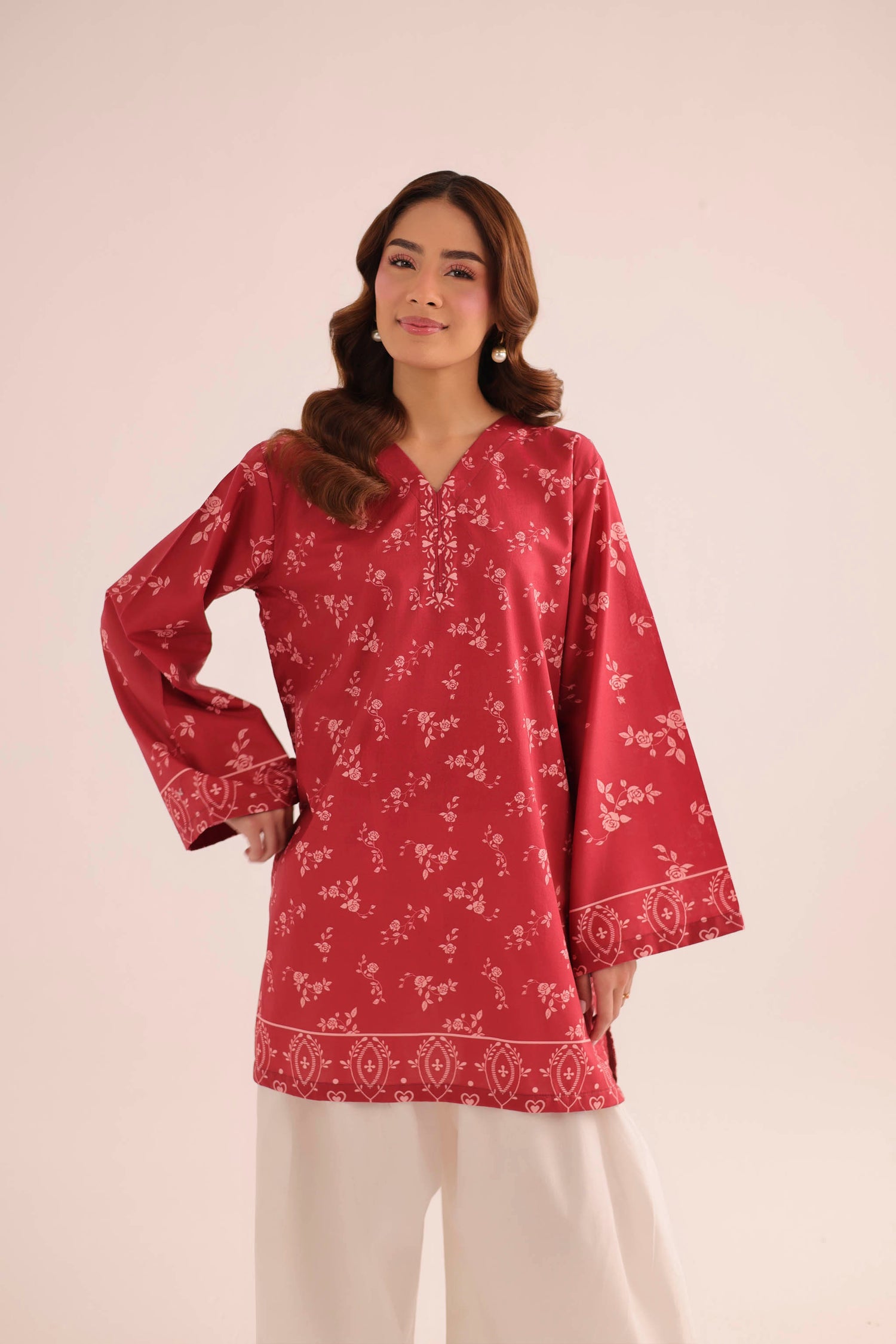 1PC Printed Lawn Kurta - PRT L43290