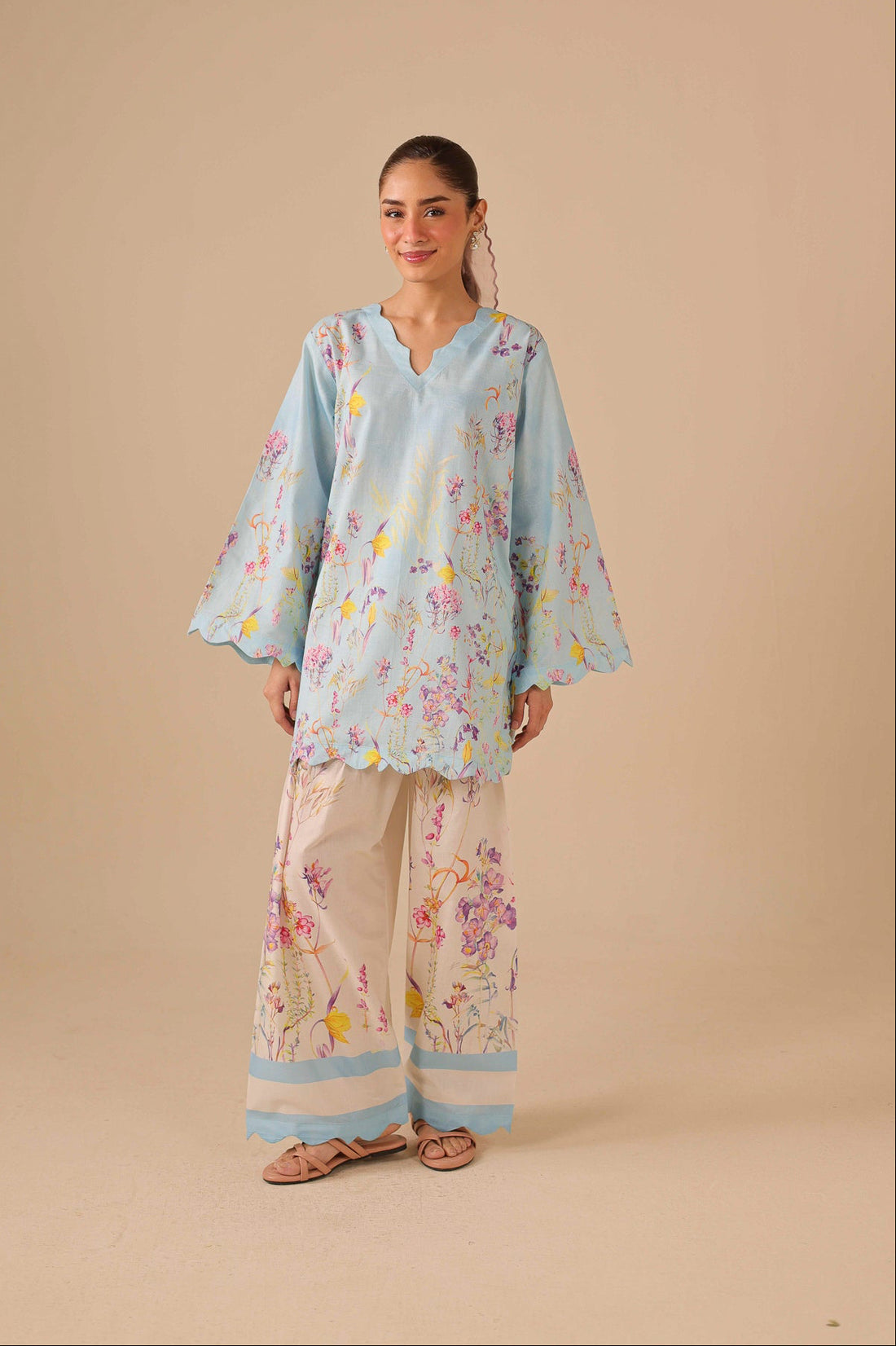 2PC Summer Lawn Dress - 44256