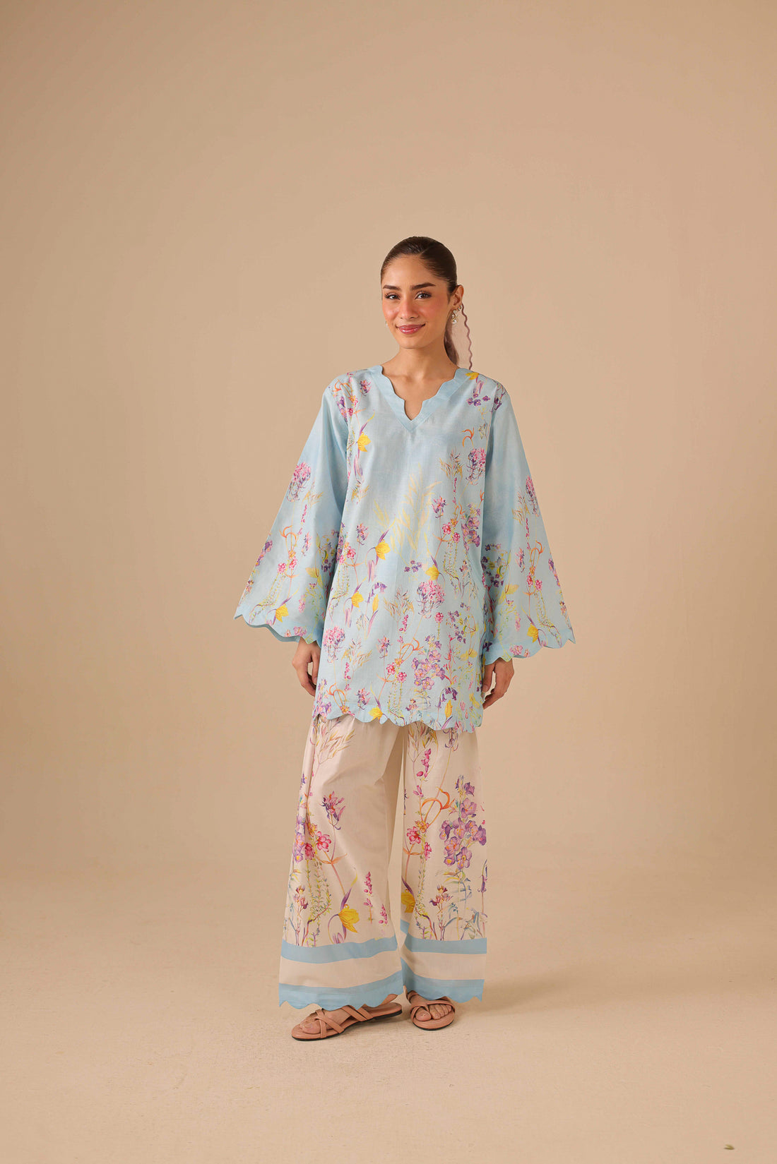 2PC Summer Lawn Dress - 44256