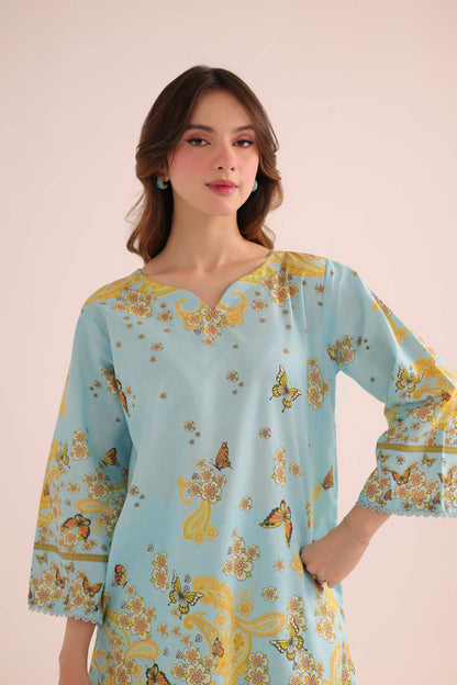2PC Summer Lawn Dress- PRT L42986