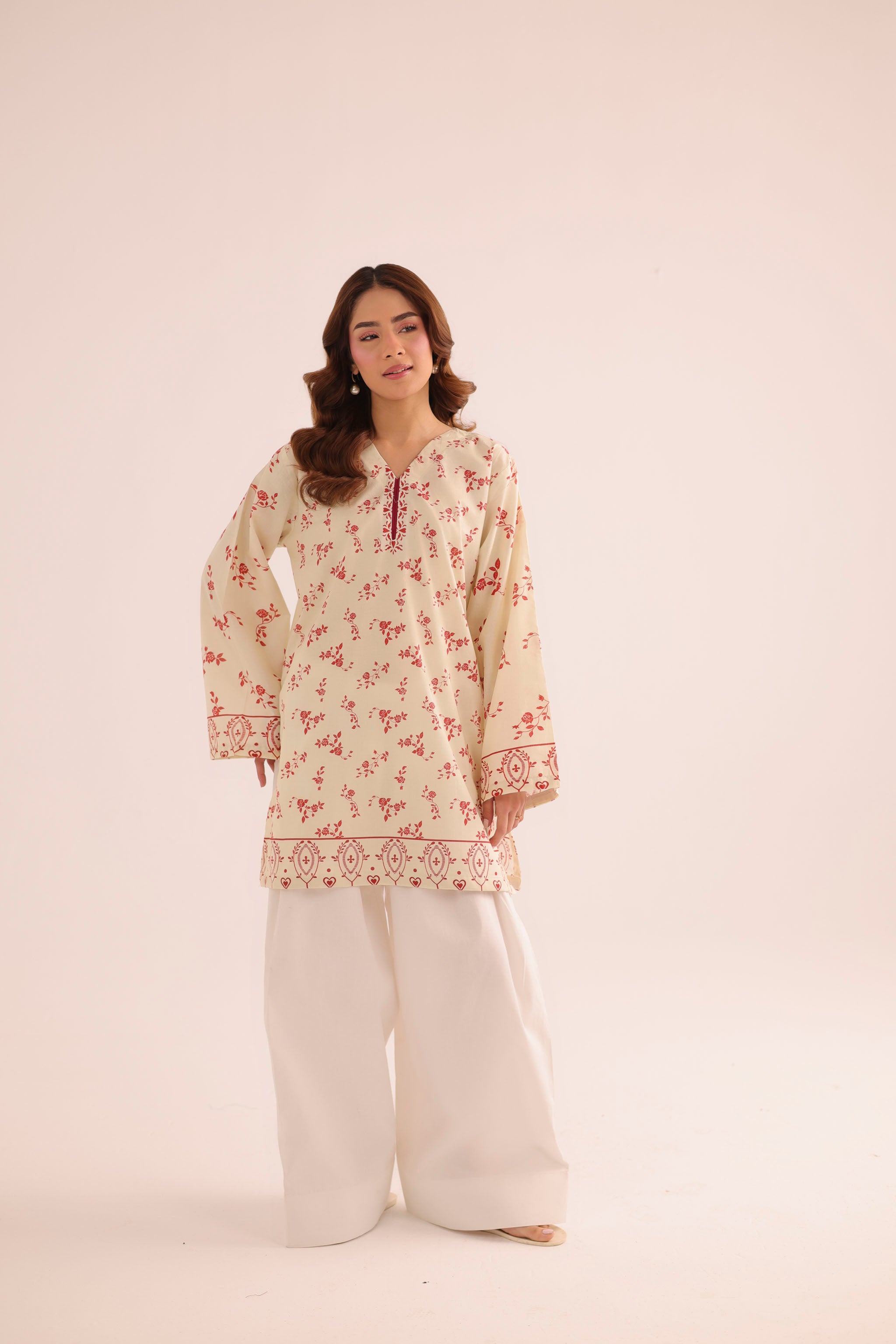 1PC Printed Lawn Kurta - PRT L43288