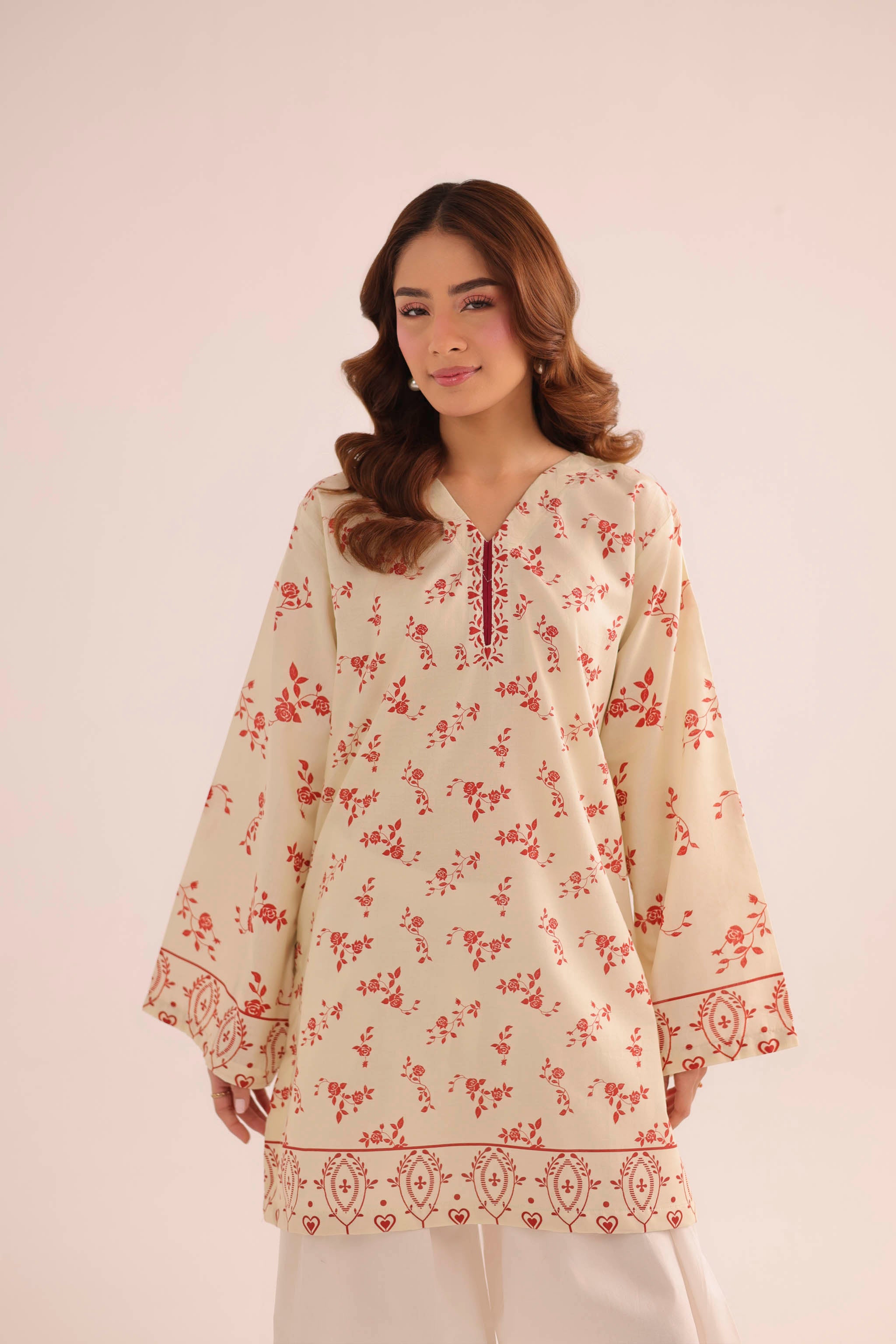 1PC Printed Lawn Kurta - PRT L43288
