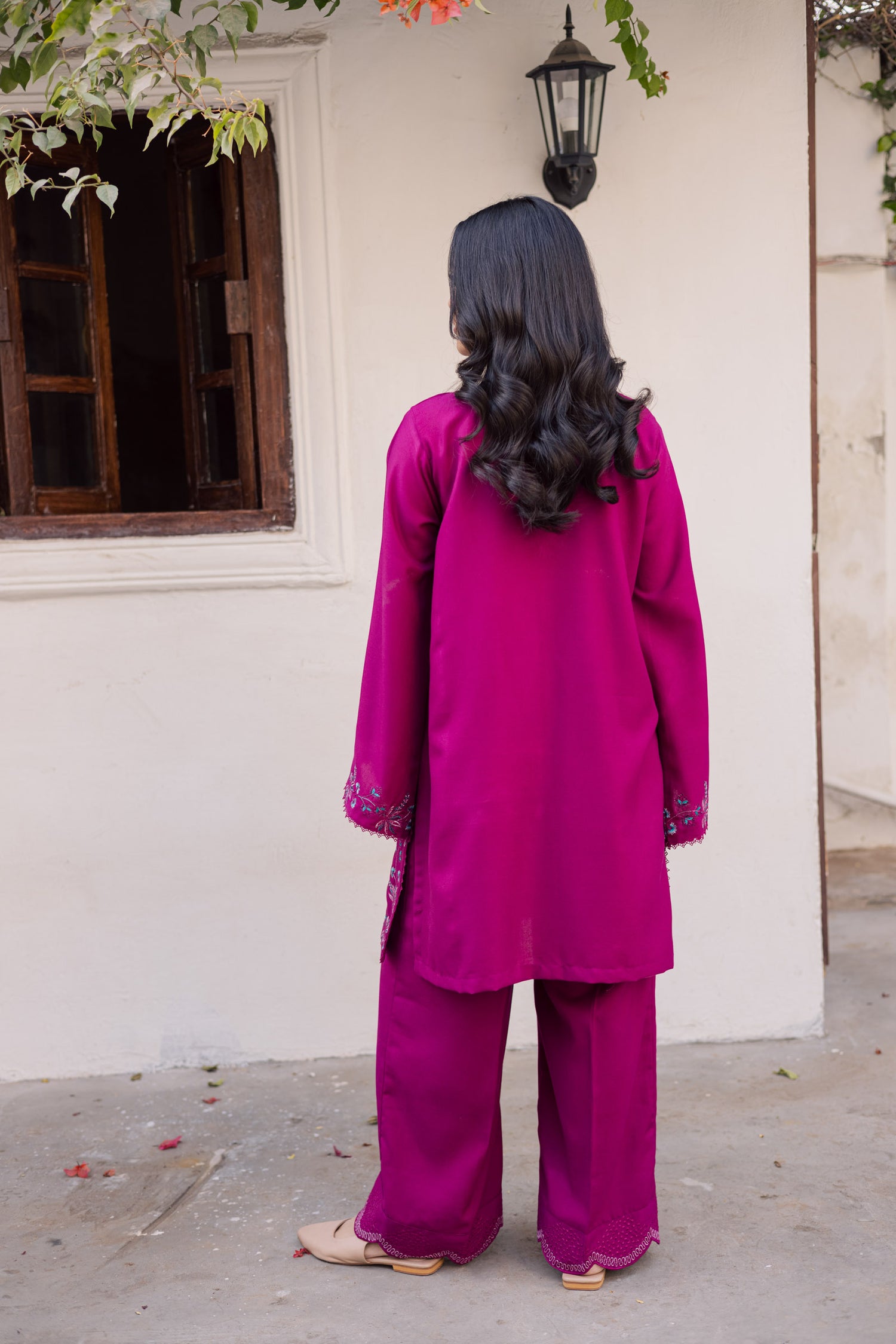 2PC Winter Embroidered Dress-1177