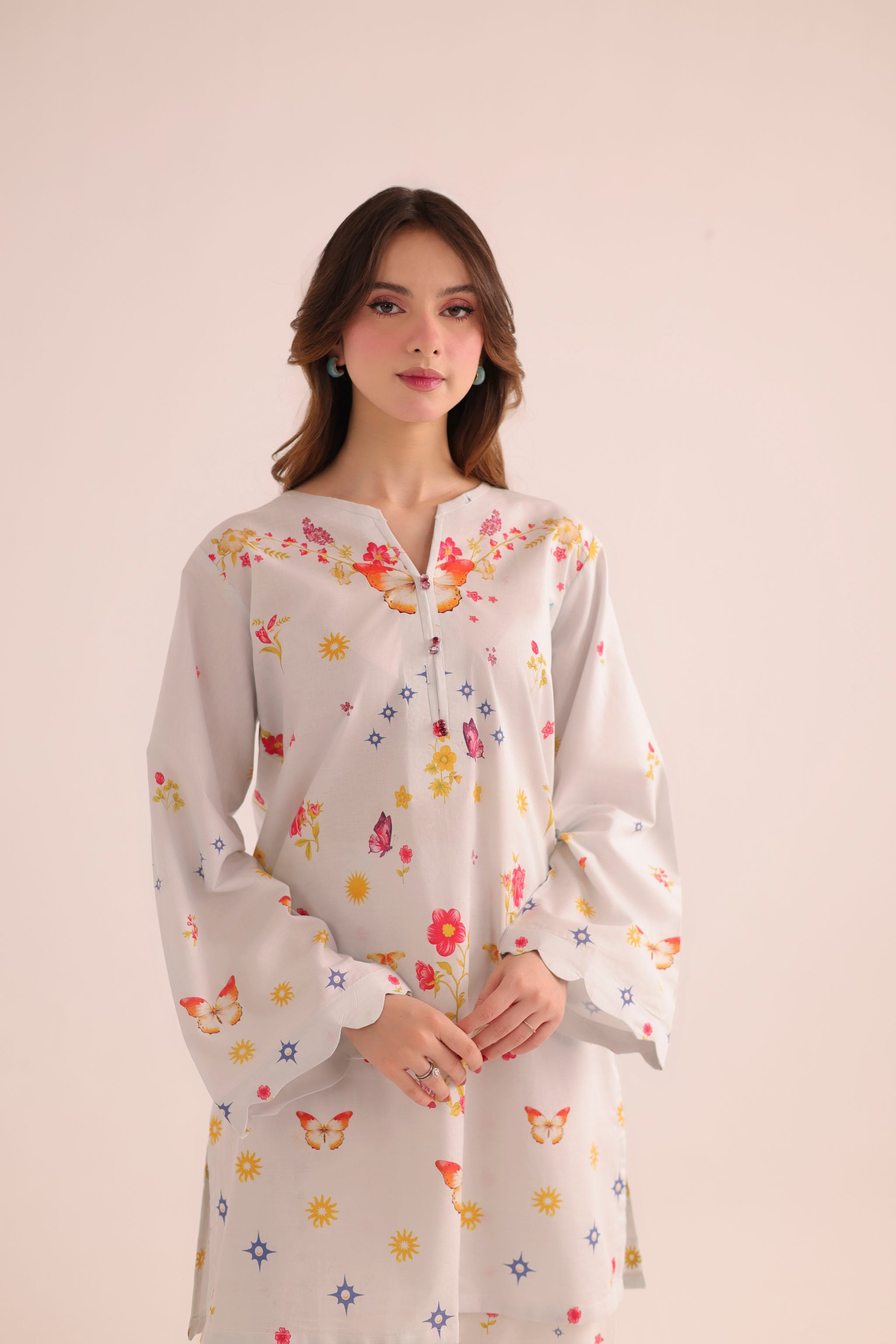 2PC Summer Lawn Dress- PRT L42965