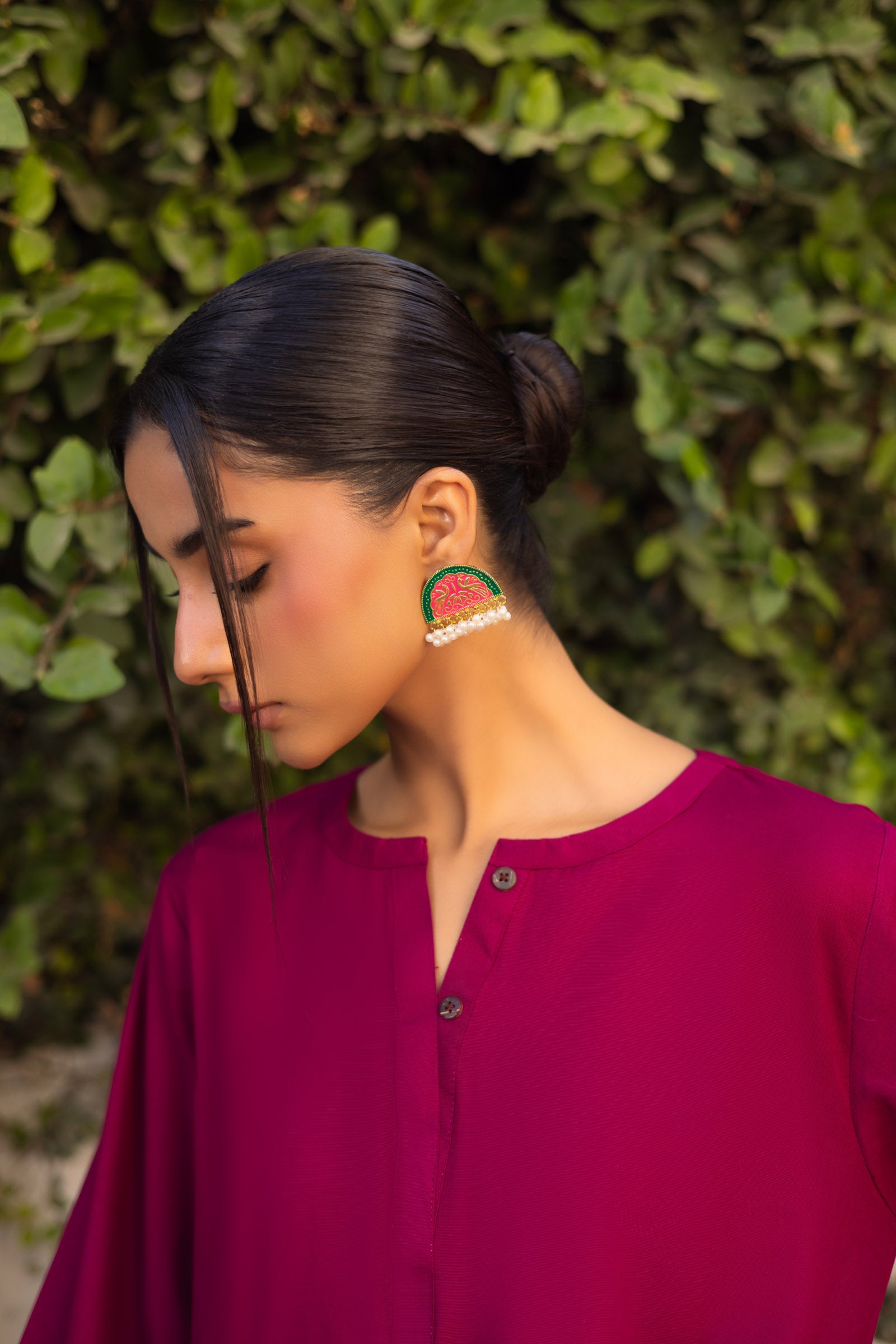 2 PC Khaddar Solid PSK 01 - Plum