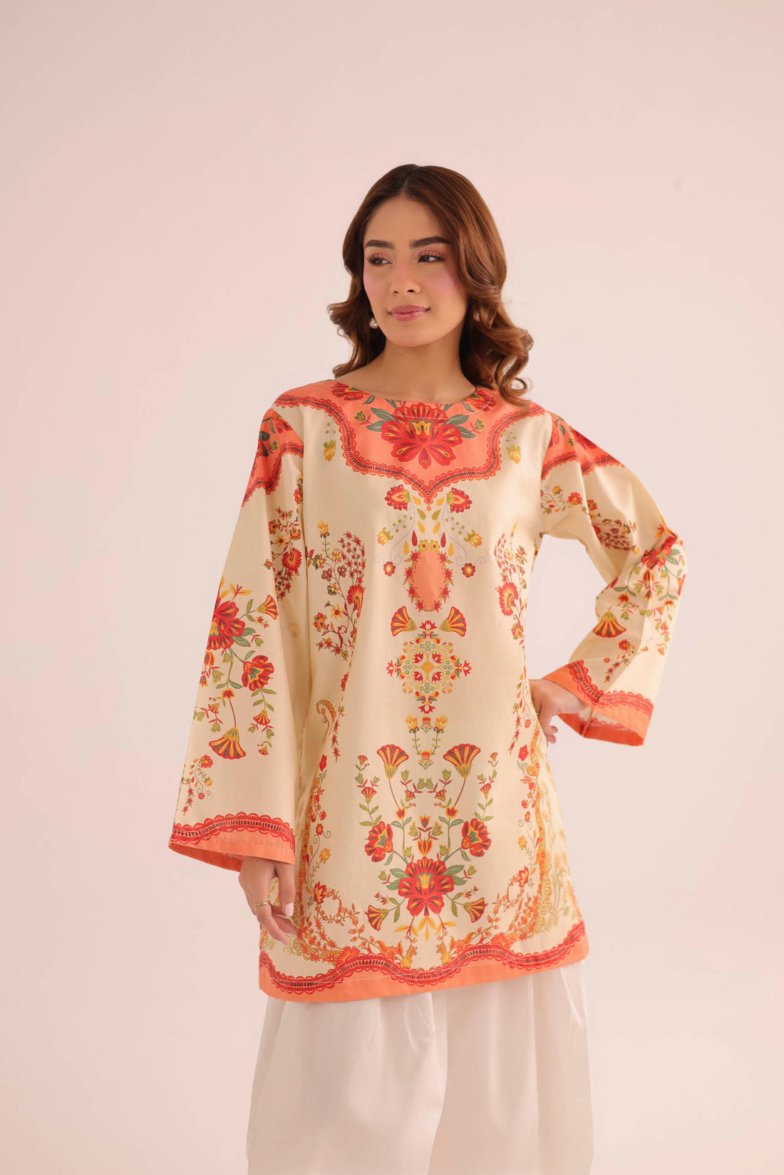 1PC Printed Lawn Kurta - PRT L43291