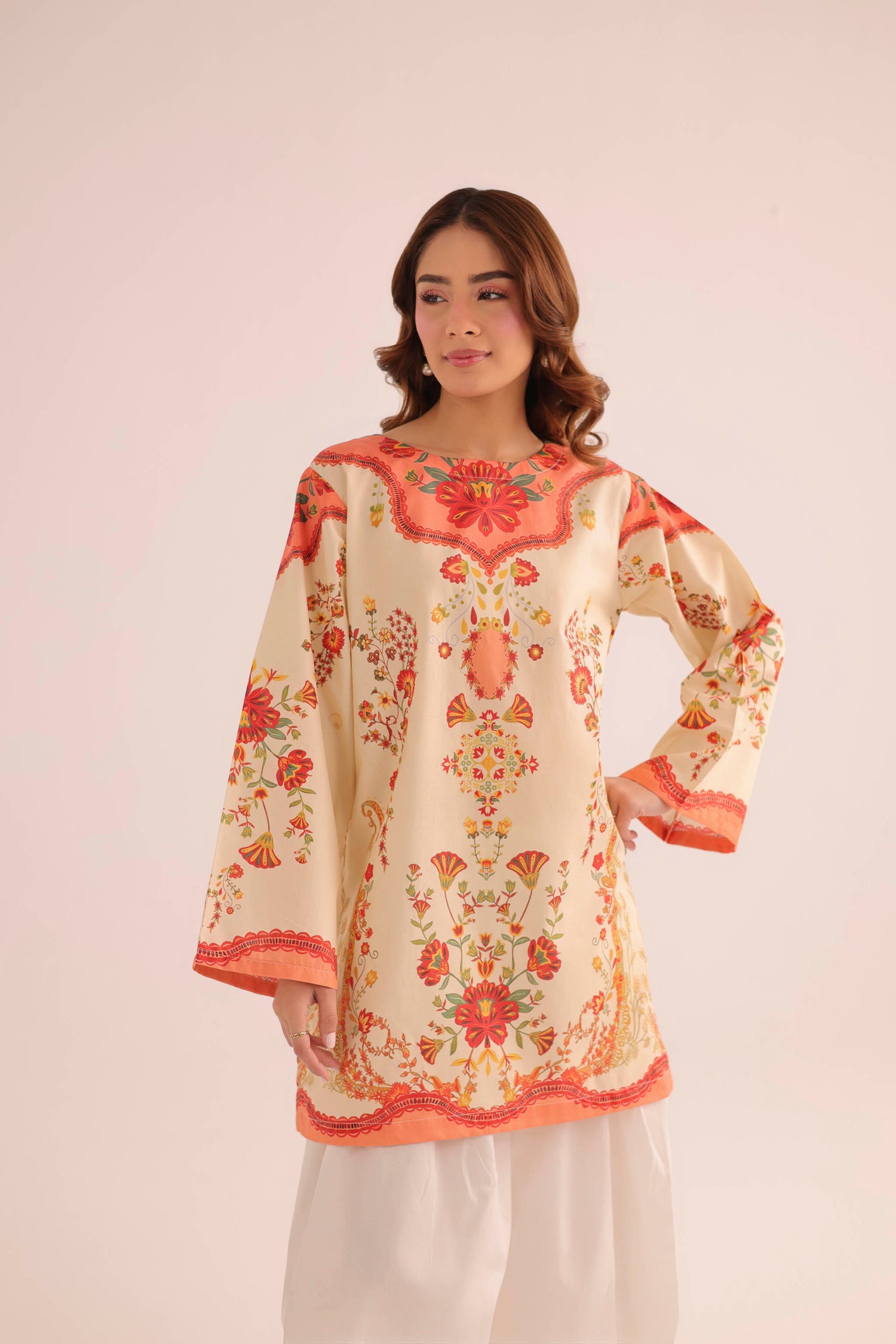 1PC Printed Lawn Kurta - PRT L43291