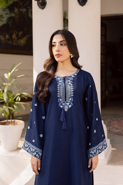 2PC Winter Embroidered Dress - 1192