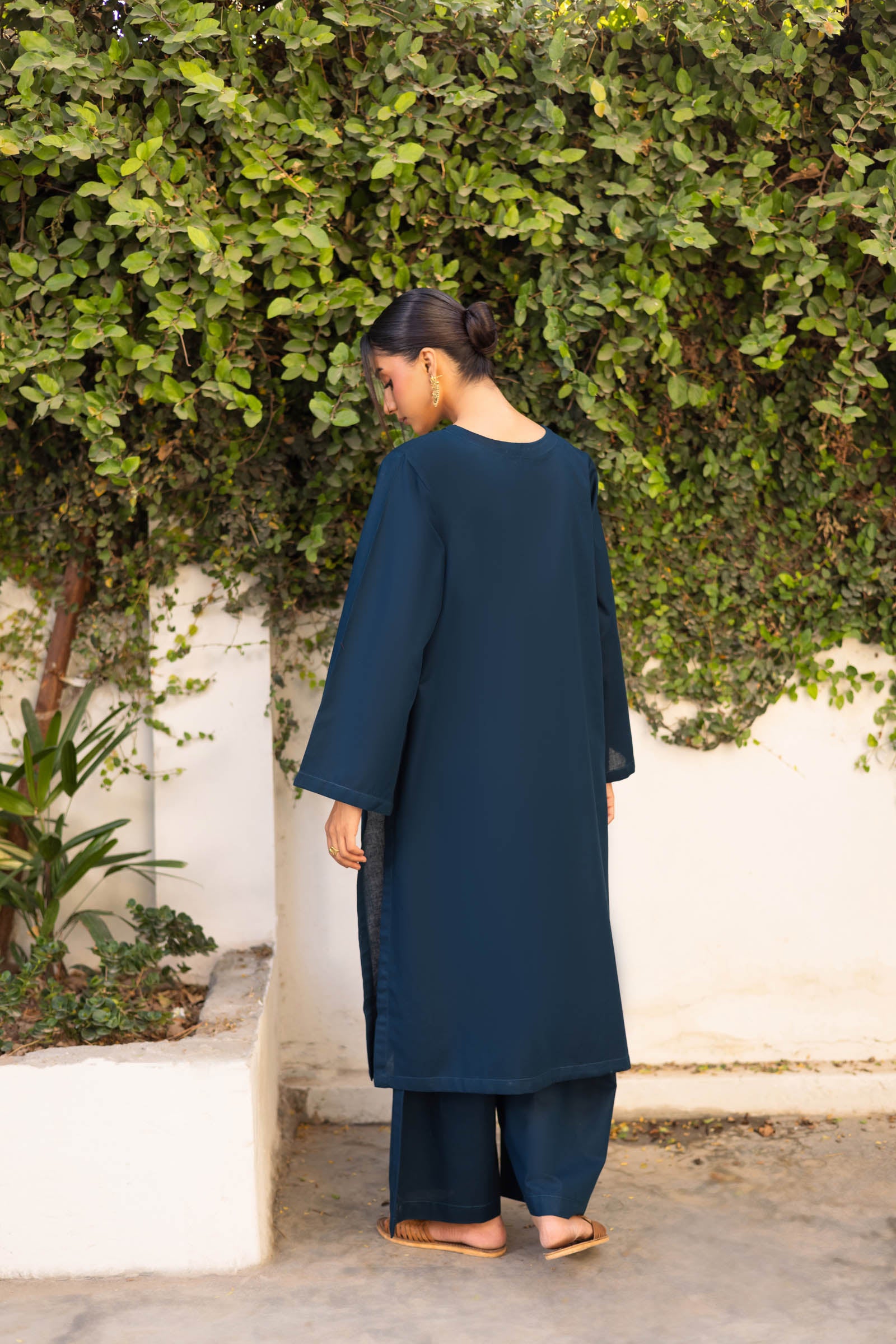 2 PC Khaddar Solid PSK 01 - Teal