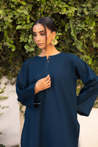 2 PC Khaddar Solid PSK 01 - Teal