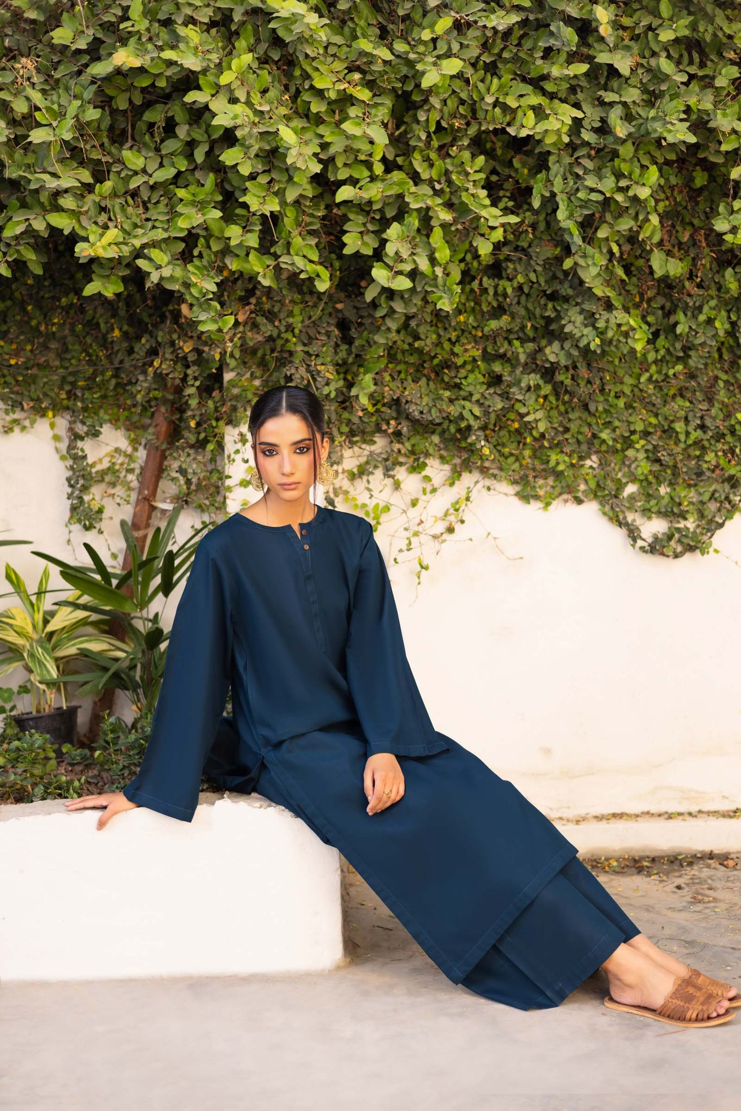 2 PC Khaddar Solid PSK 01 - Teal