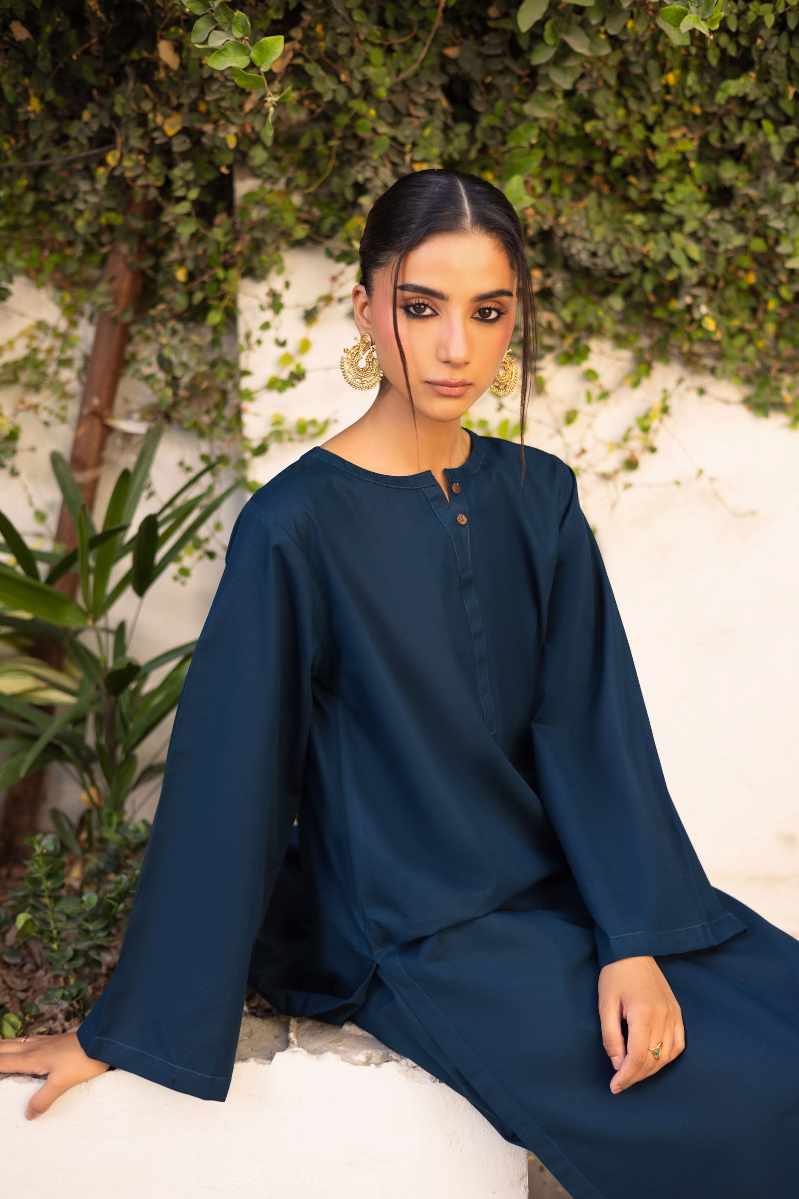 2 PC Khaddar Solid PSK 01 - Teal