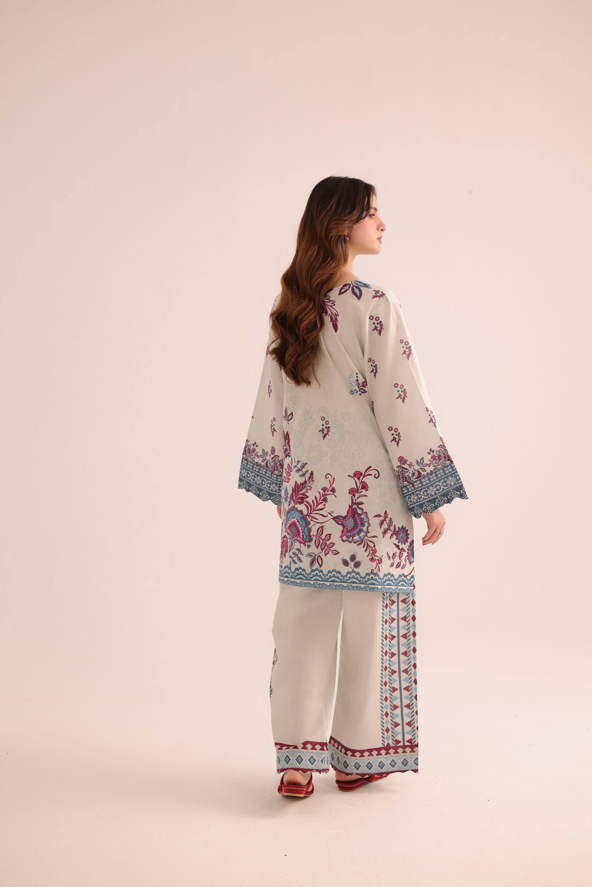 2PC Summer Lawn Dress- PRT L42974