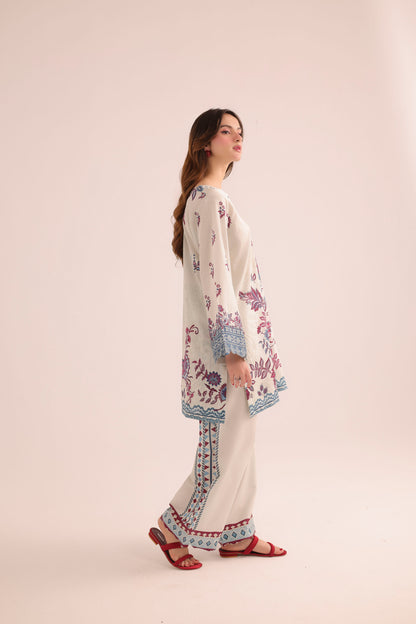 2PC Summer Lawn Dress- PRT L42974