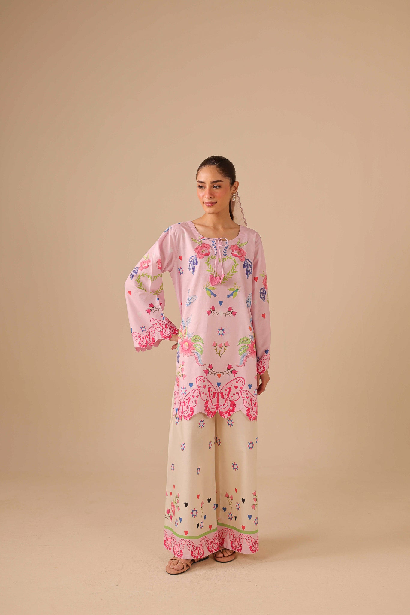 2PC Summer Lawn Dress - 44277