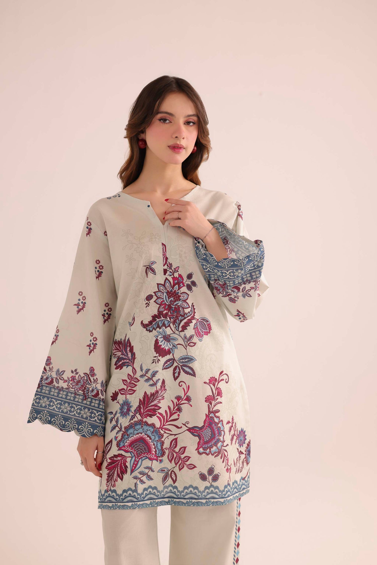 2PC Summer Lawn Dress- PRT L42974