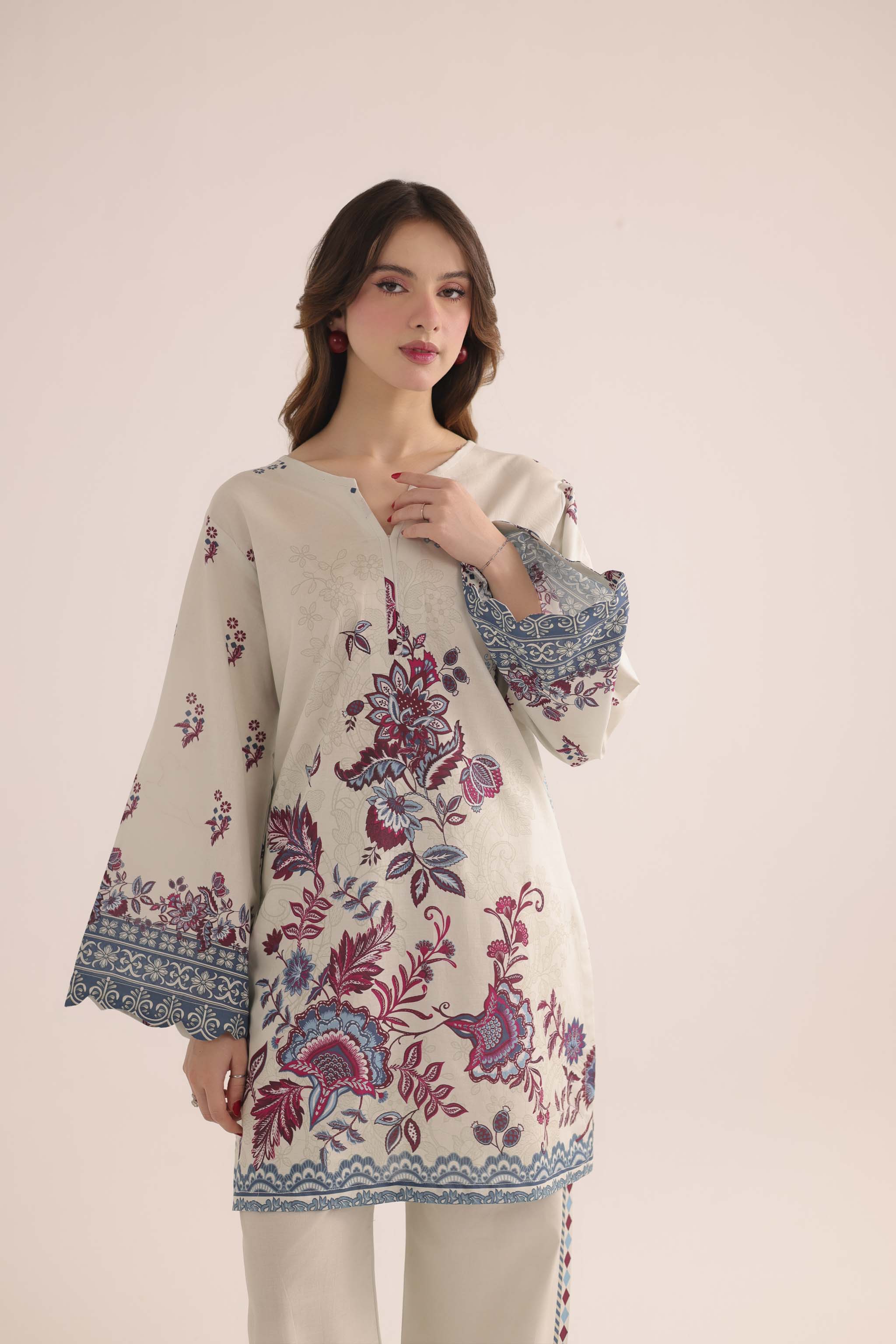 2PC Summer Lawn Dress- PRT L42974