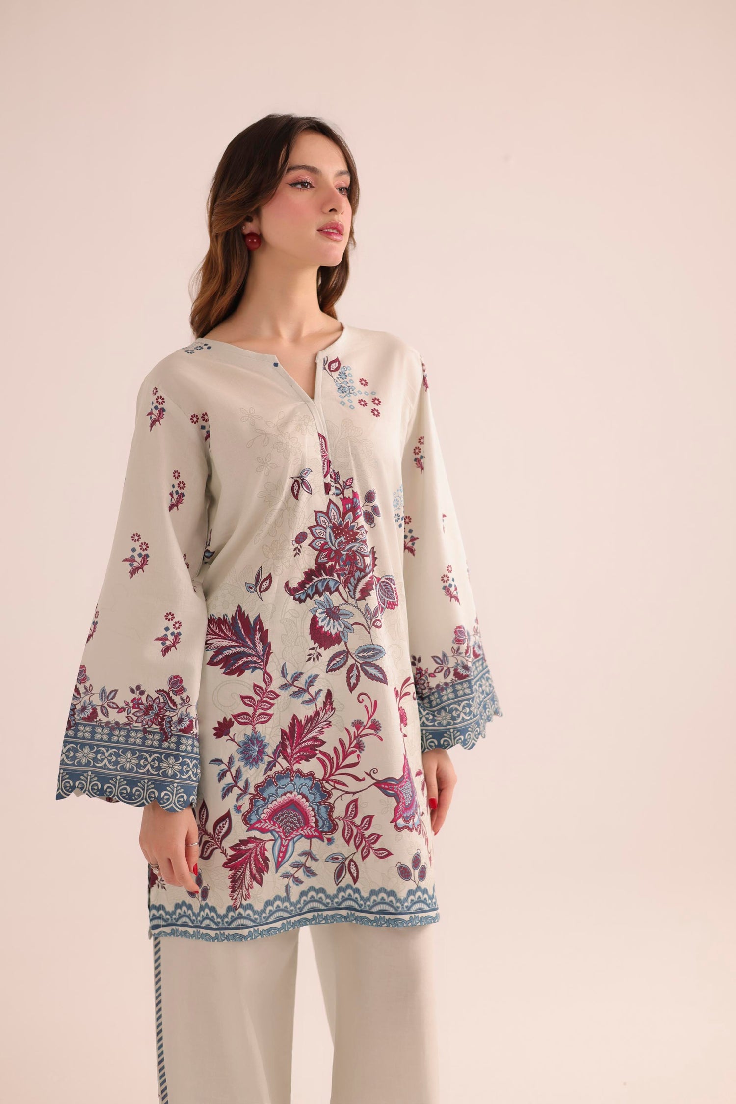 2PC Summer Lawn Dress- PRT L42974