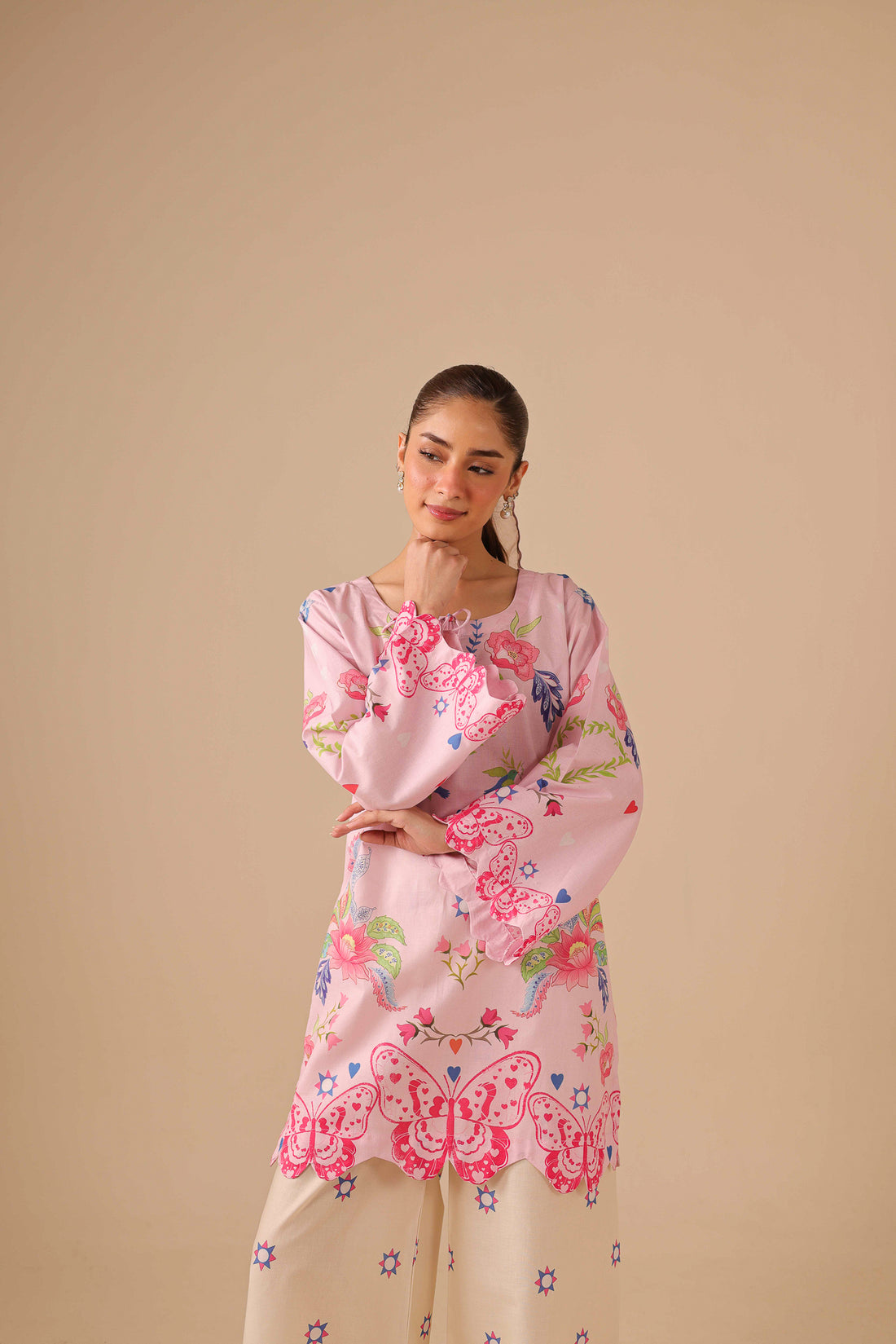 2PC Summer Lawn Dress - 44277