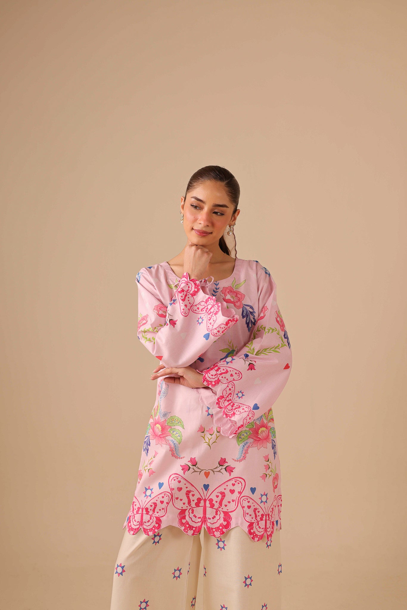 2PC Summer Lawn Dress - 44277