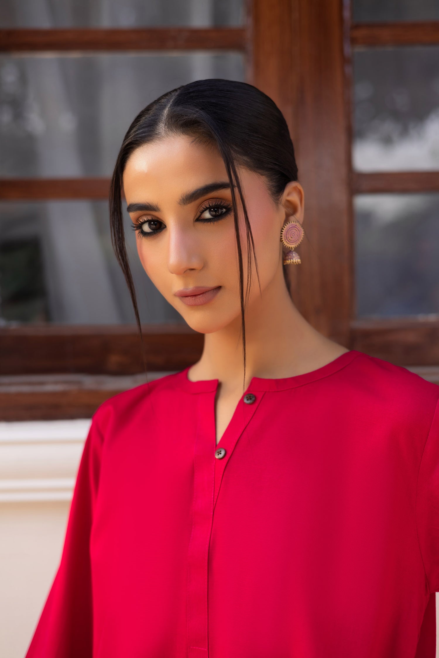 2 PC Khaddar Solid PSK 01 - Shocking Pink